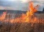 foc incendiu vegetatie uscata teren