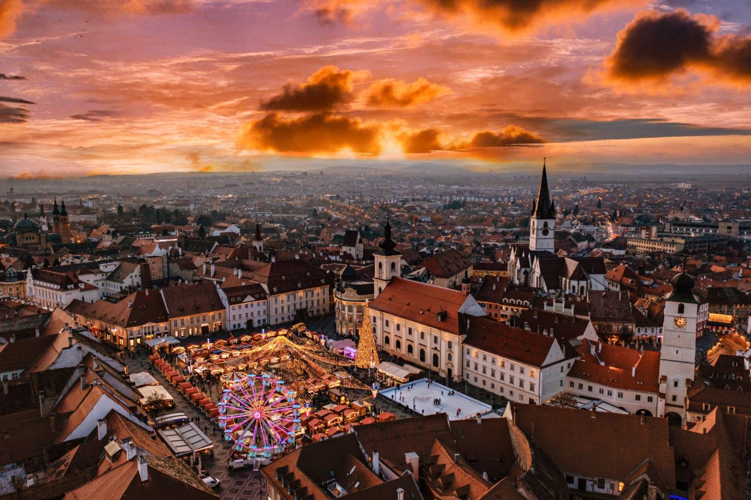 C Nd Se Deschide T Rgul De Cr Ciun De La Sibiu Santas Land Roat