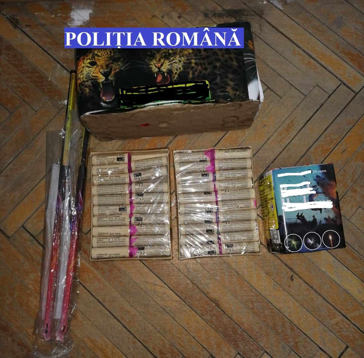 Dosar penal pentru un bărbat din Alba care deținea articole pirotehnice interzise de lege. Atenționările polițiștilor