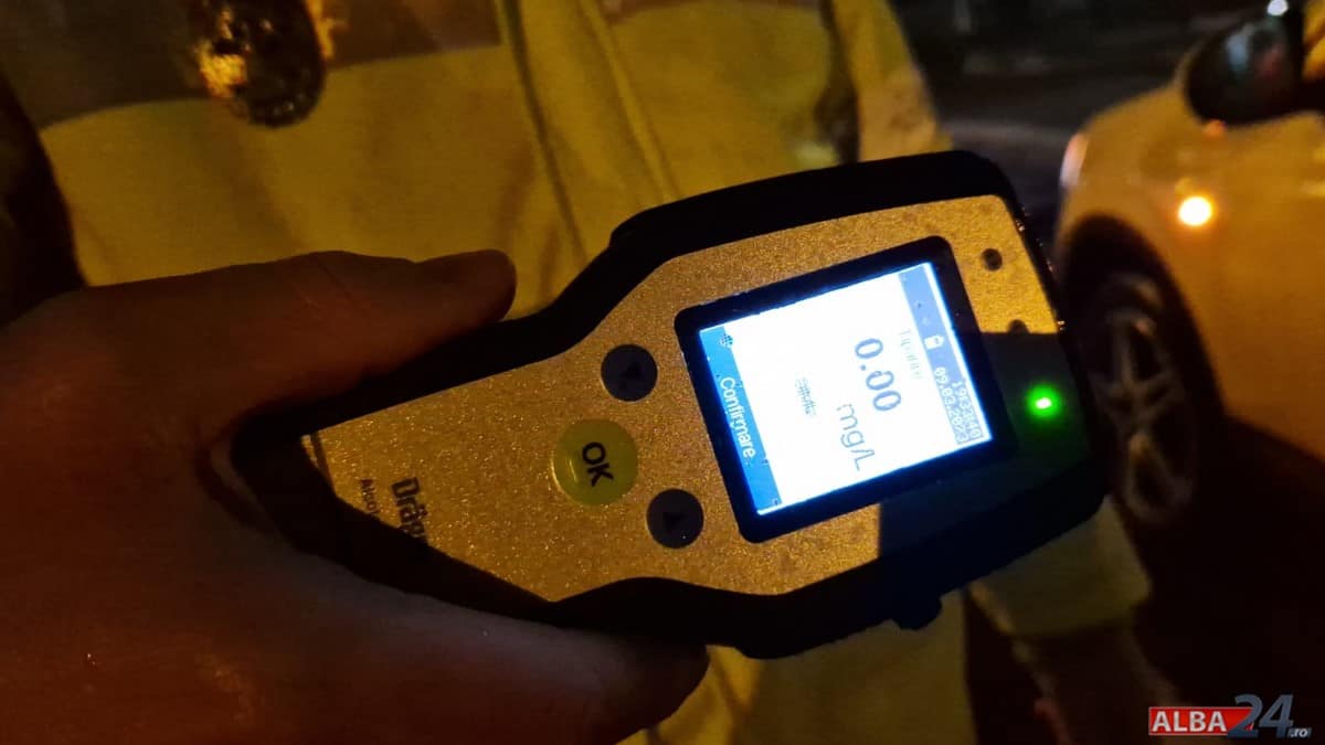 Câți șoferi au fost trași pe dreapta și testați pentru alcool, în ultimele patru zile, de polițiștii din Alba