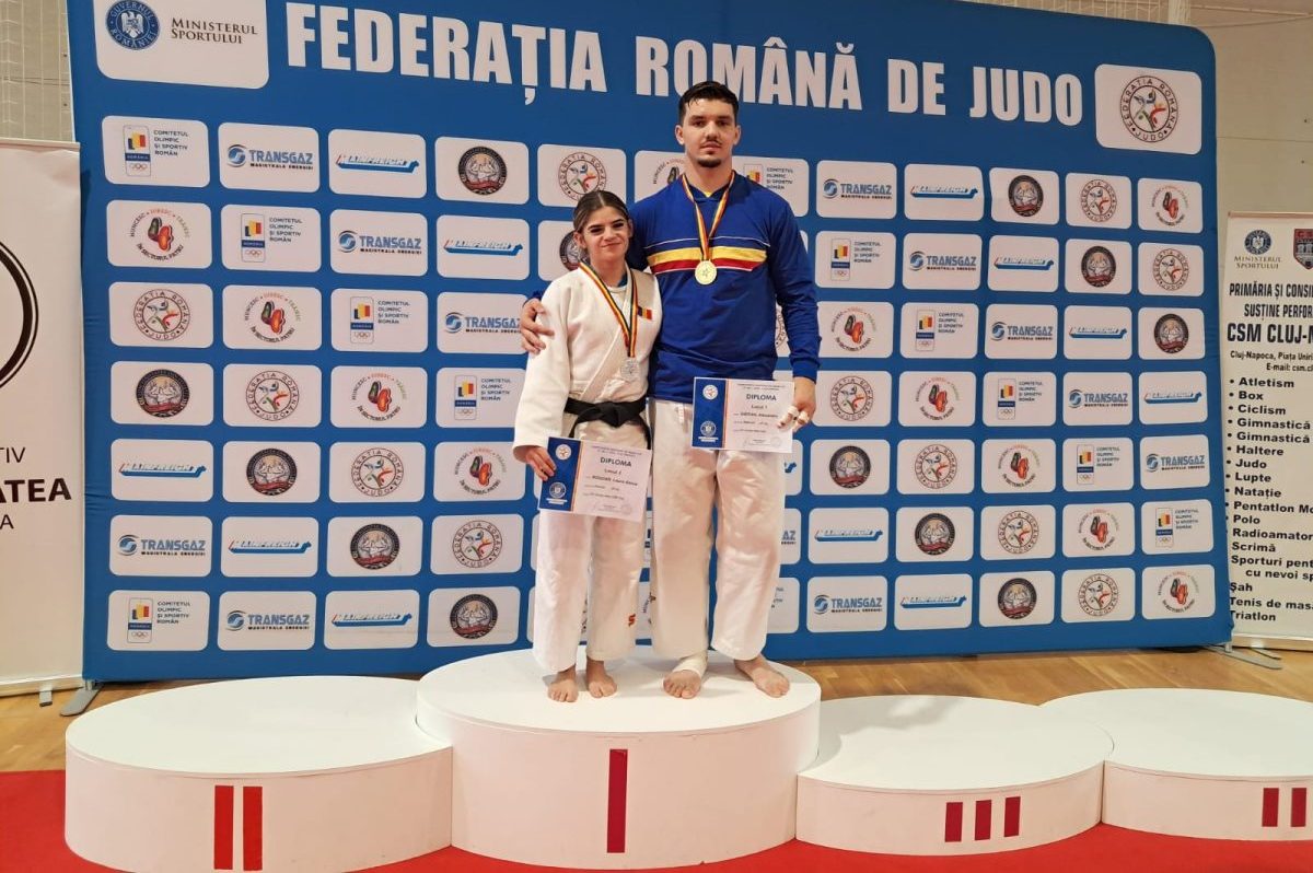 Medalii de aur și argint pentru judoka Alexandru Sibișan și Laura Bogdan de la CS Unirea Alba Iulia, la Campionatul Ne Waza U23