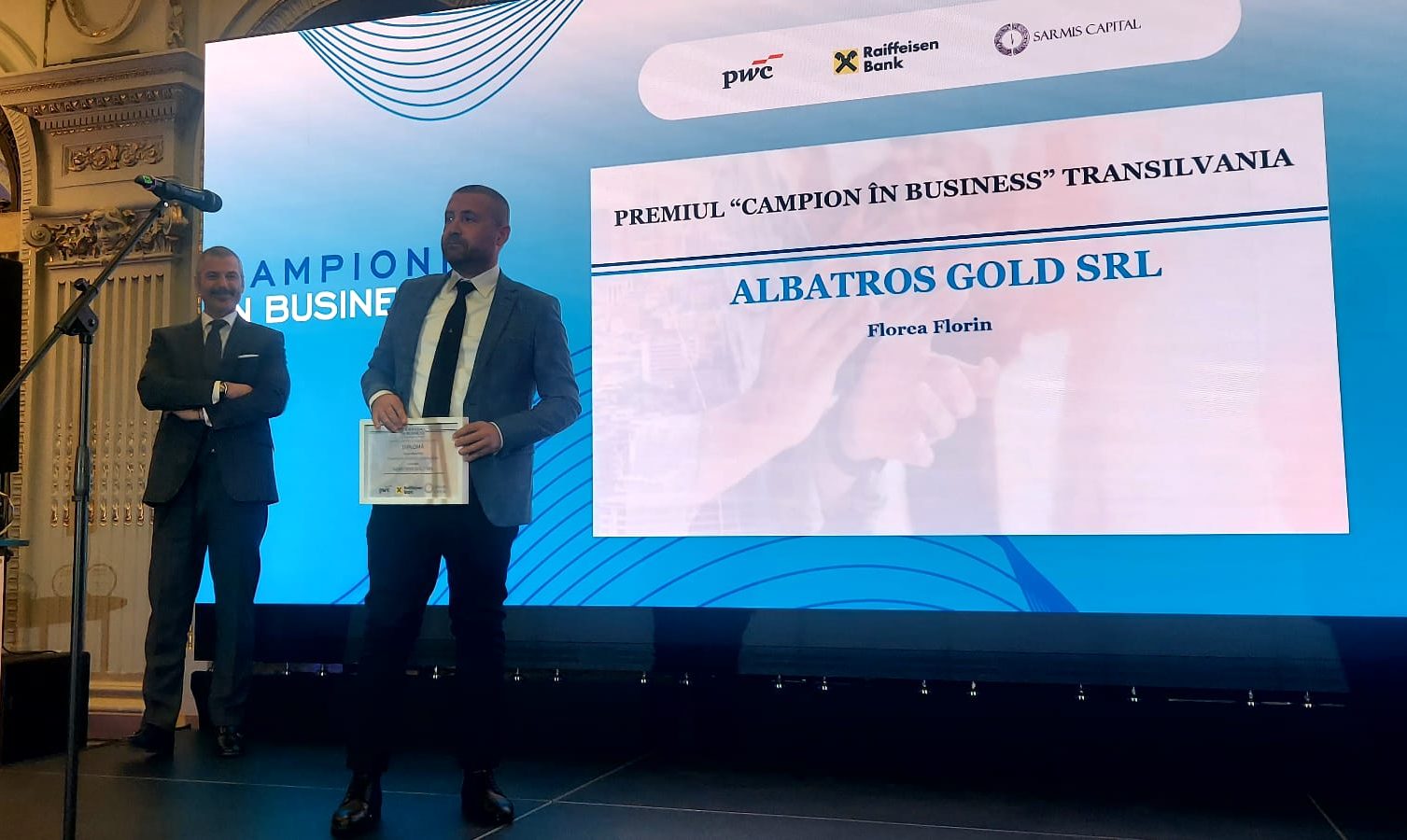 Performanță în afaceri: Compania ”Albatros Gold” din Alba Iulia a obținut distincția ”Campion în Business 2025” – Transilvania