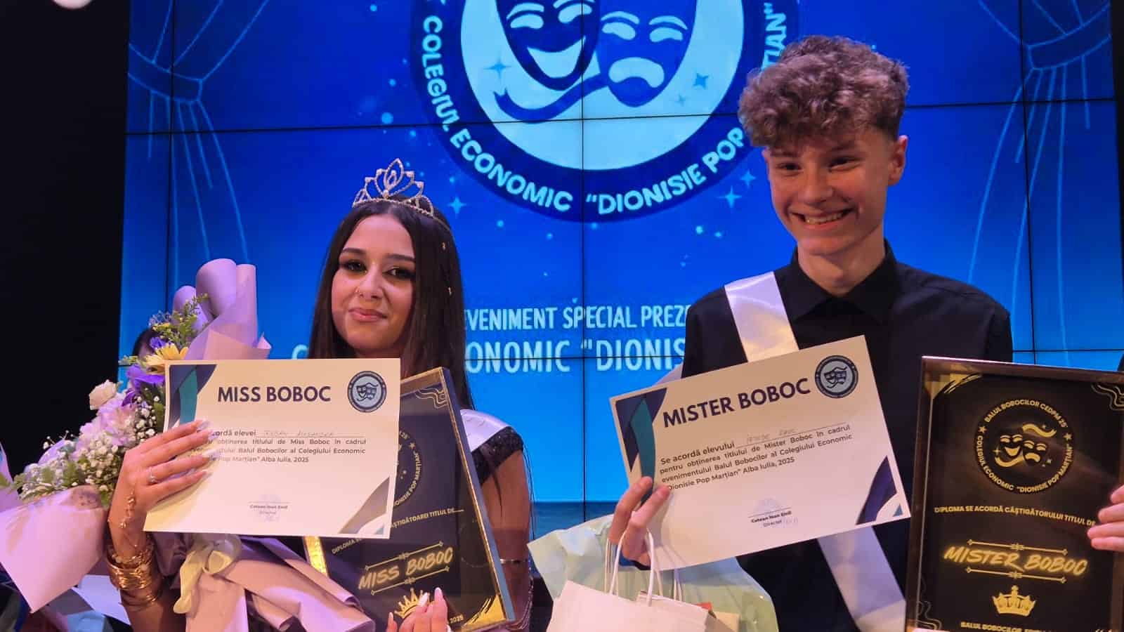 FOTO-VIDEO: MISS și MISTER Boboc 2025 la Colegiul Economic din Alba Iulia. Cine sunt câștigătorii