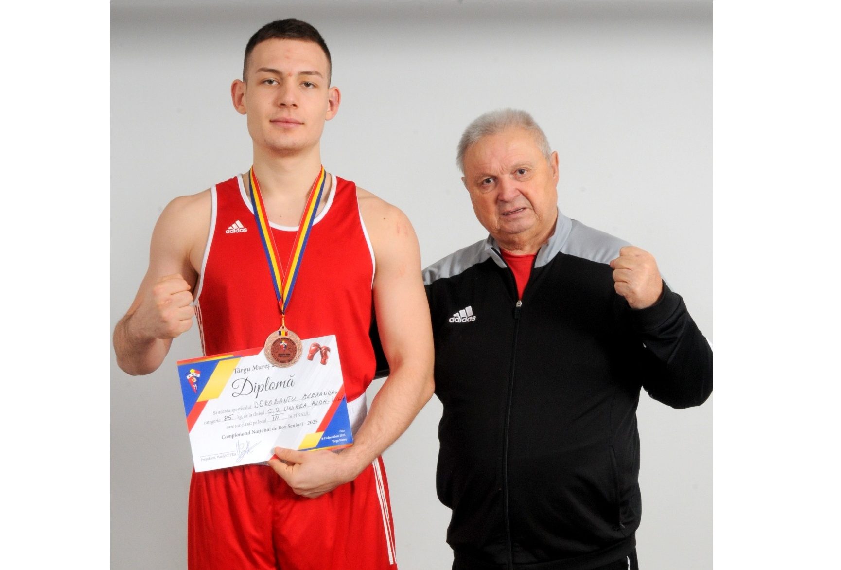 FOTO: Sportivul Alexandru Dorobanțiu de la CS Unirea Alba Iulia, medalie de bronz la Campionatul Național de Box - Seniori