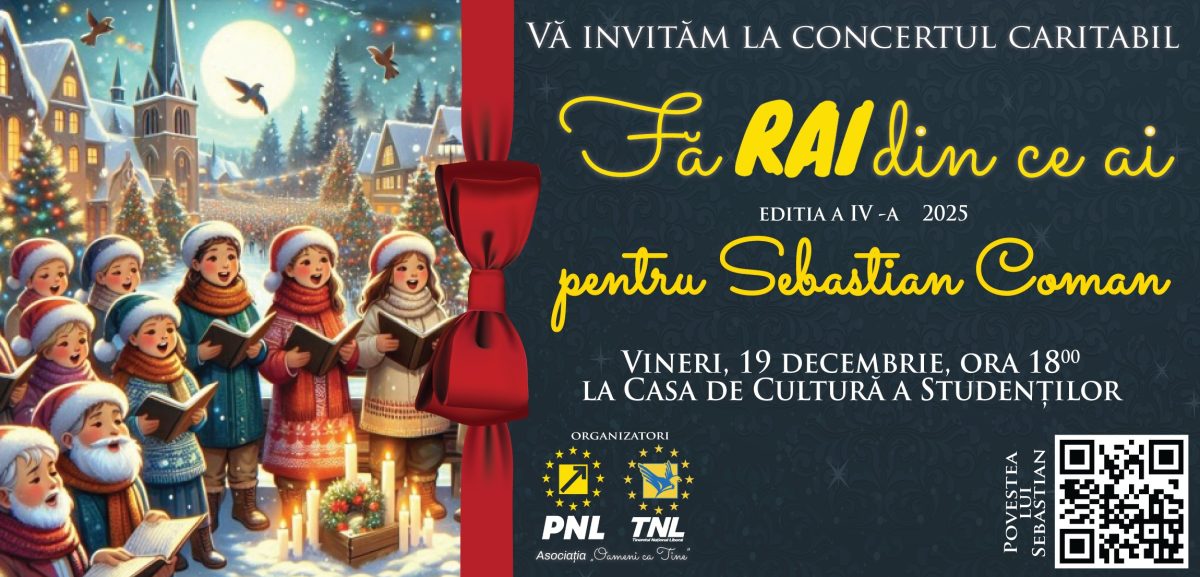 Alba Iulia găzduiește ediția a IV-a a evenimentului caritabil „Fă RAI din ce ai”, dedicat sprijinirii lui Sebastian Coman