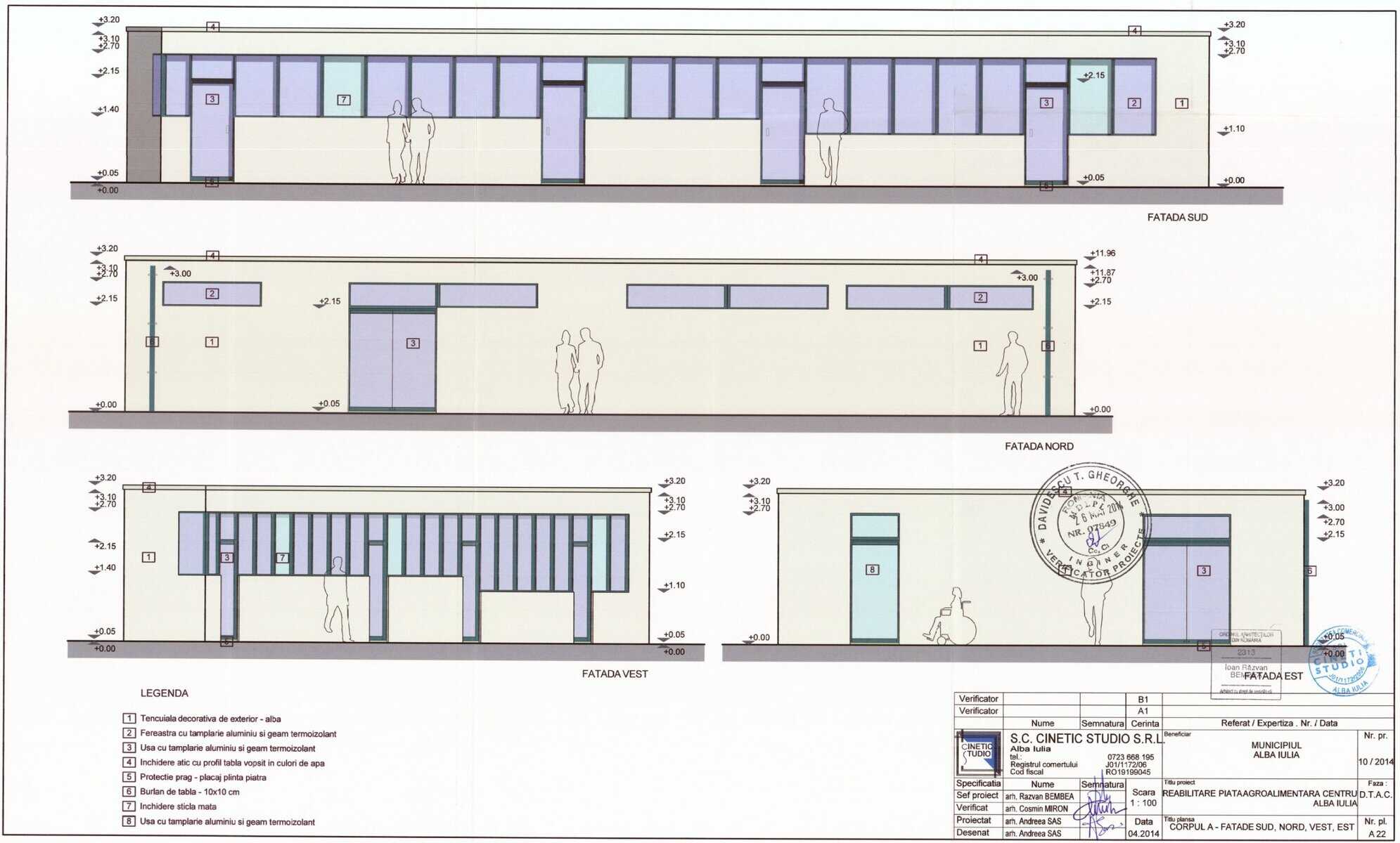 Proiect pentru modernizarea pieței din centrul municipiului Alba Iulia. Închiderea parțială a fațadelor și sisteme de climatizare