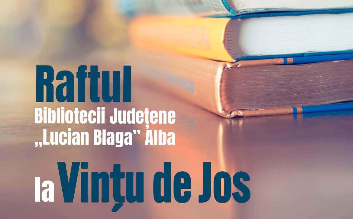 Cărți de la Biblioteca Județeană Alba vor fi disponibile la Vințu de Jos. Raftul bibliotecii, deschis din 8 decembrie