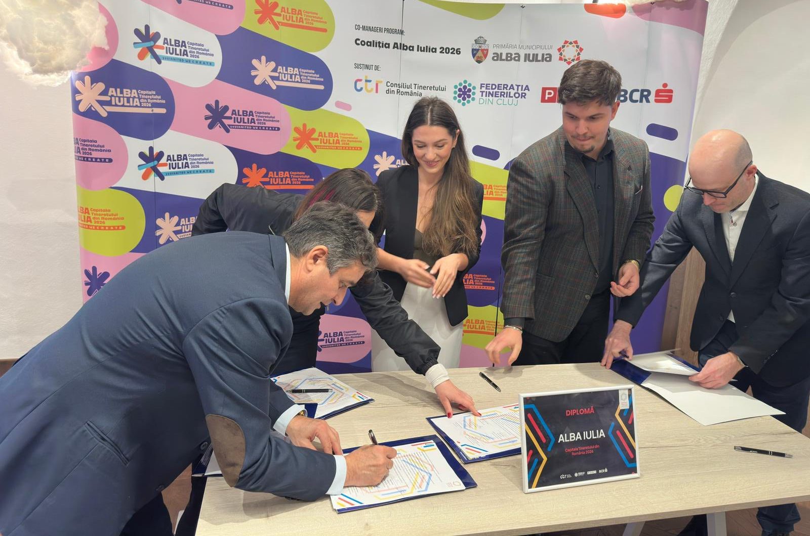 Semnarea actului de naștere al programului ”Capitala Tineretului din România 2026” la Alba Iulia