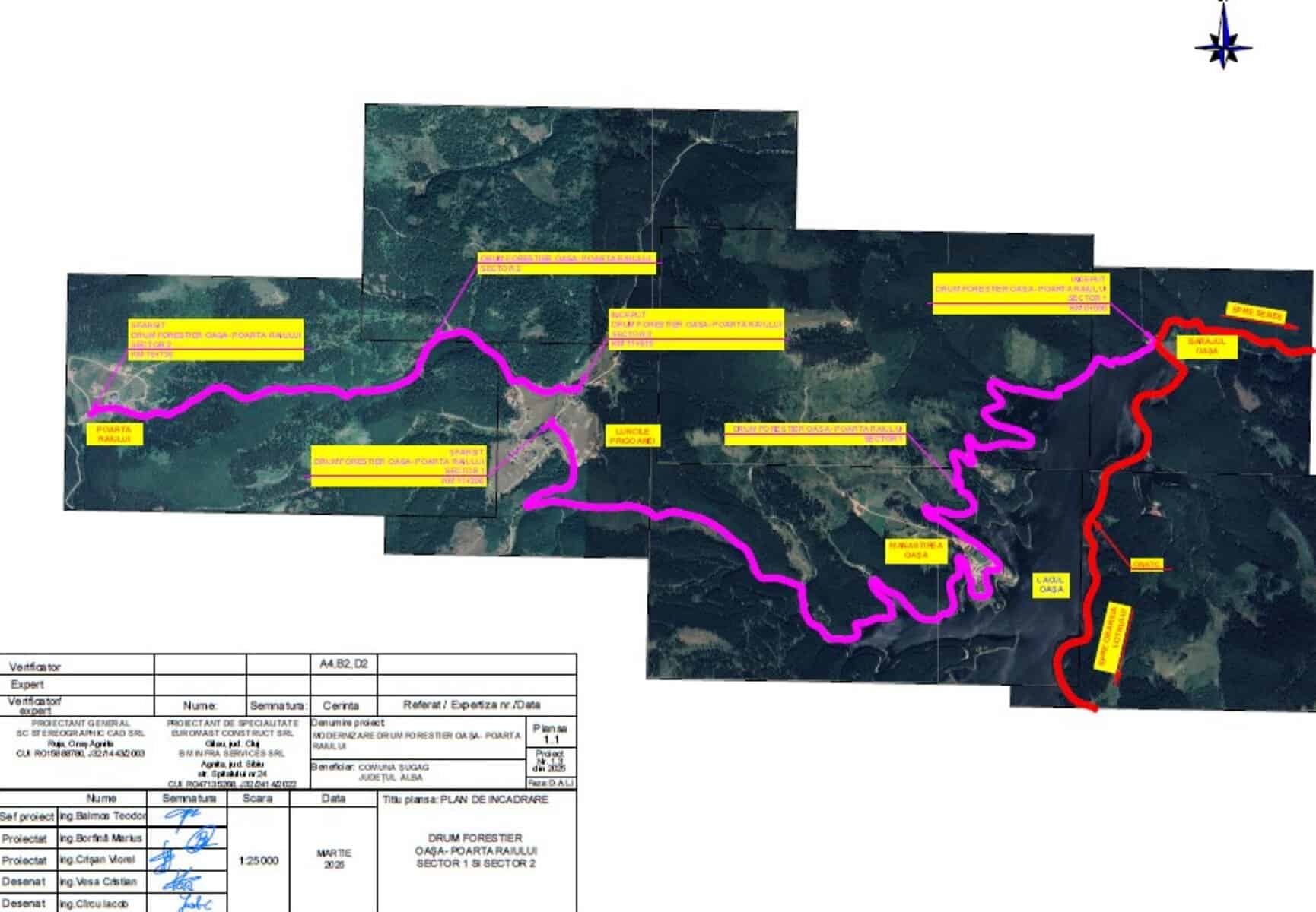 Un nou pas pentru asfaltarea drumului ce leagă Oașa de Poarta Raiului, la Șureanu. A fost solicitată emiterea acordului de mediu
