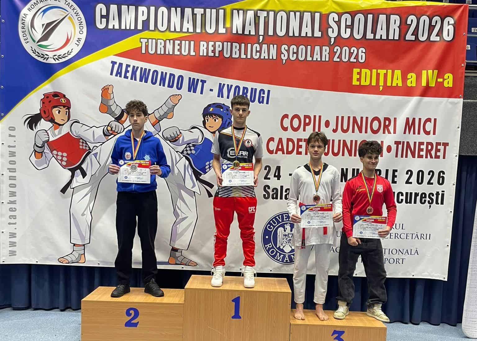 FOTO: Medalii câștigate de sportivii CSM Unirea și CS Unirea Alba Iulia la Campionatul Național Școlar, competiții de taekwondo