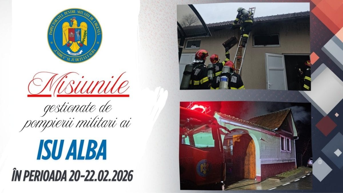ISU Alba: Zeci de misiuni, în weekend. Cele mai multe au fost urgențe medicale