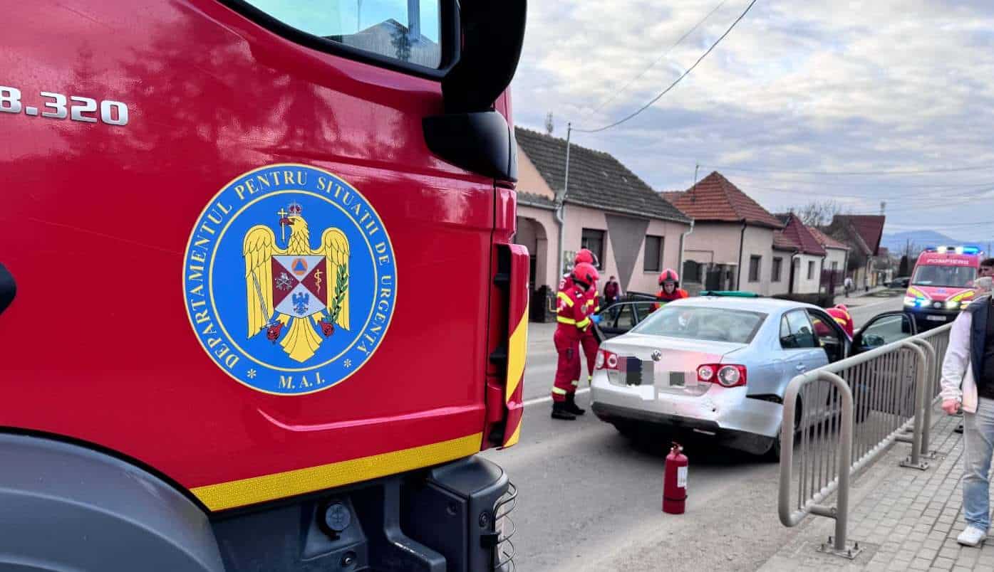 UPDATE VIDEO: Accident rutier pe DN1 în Lancrăm. Două mașini s-au lovit. Trafic îngreunat