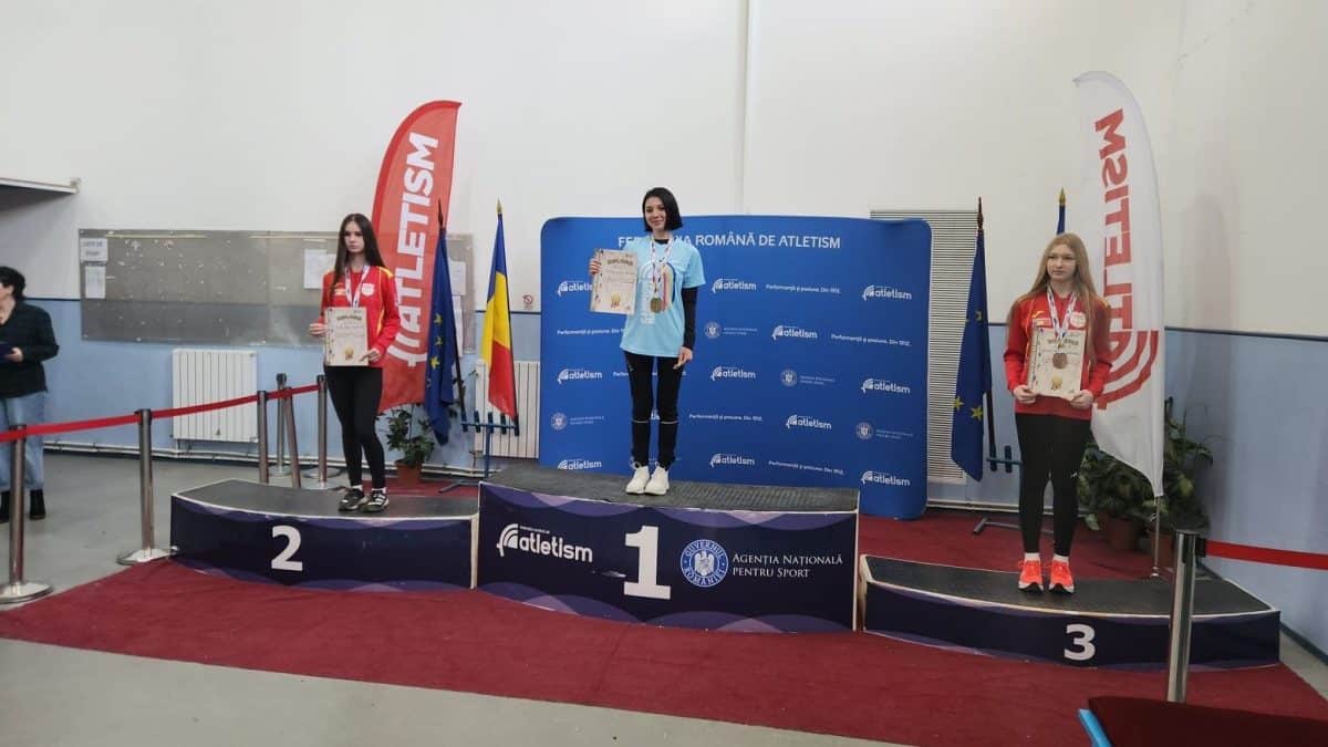 Sportiva CS Unirea Alba Iulia, Larisa Ardean, medalie de aur în proba de 3.000 m marș la Campionatul Național de Sală U20
