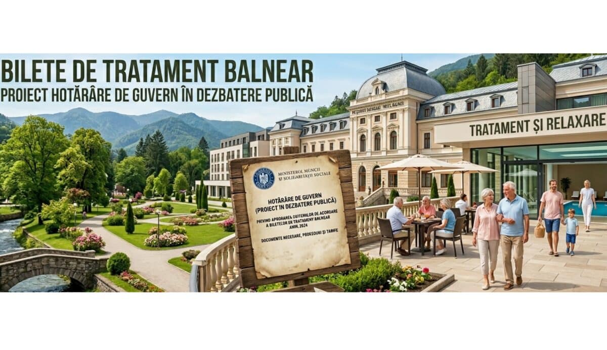 Bilete de tratament balnear 2026. Aproape 51.000 de locuri în unitățile CNPP, pentru pensionari și salariați cu afecțiuni medicale