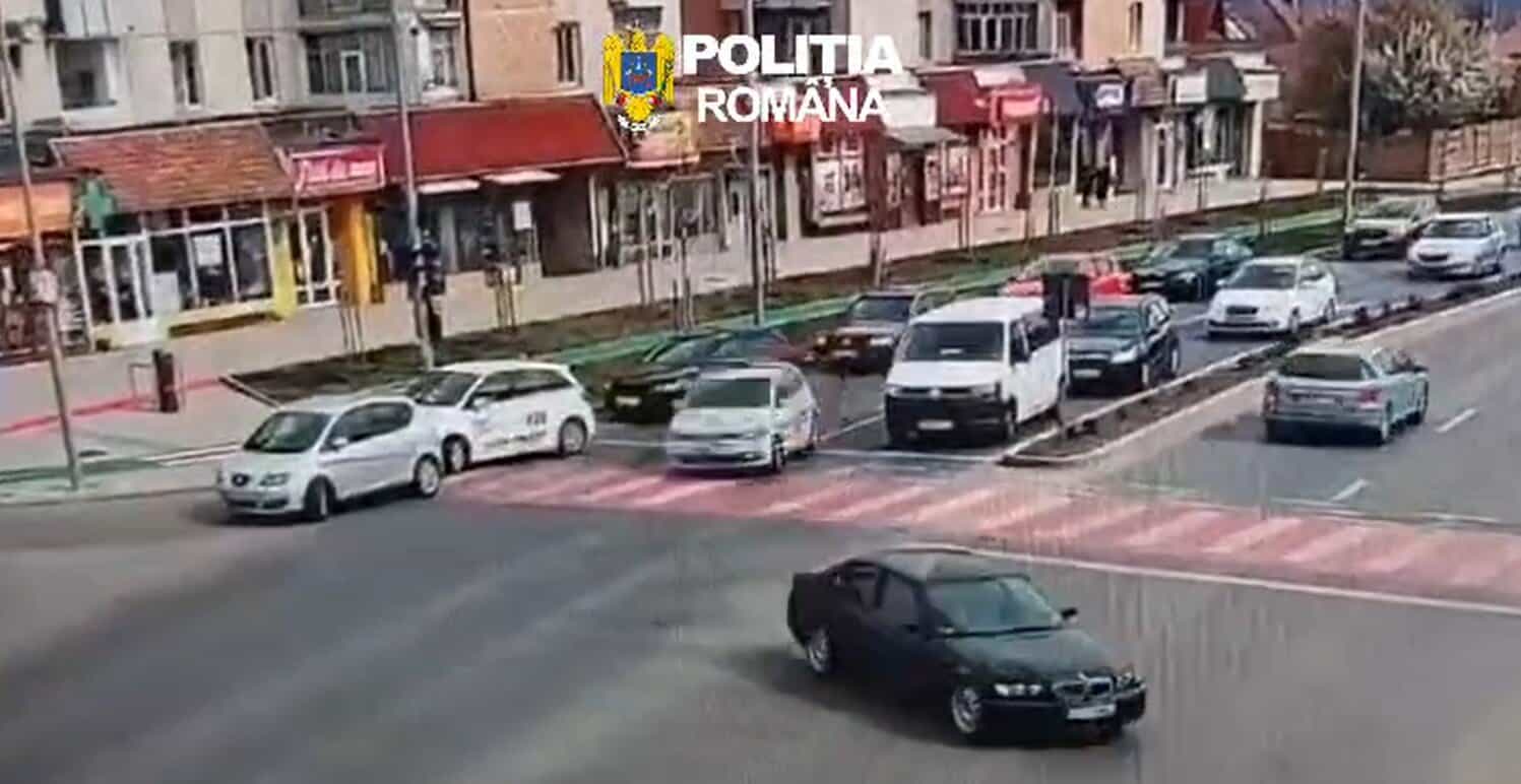 VIDEO: Urmărire în trafic la Alba Iulia. Ce au descoperit polițiștii care l-au oprit pe șoferul unui BMW