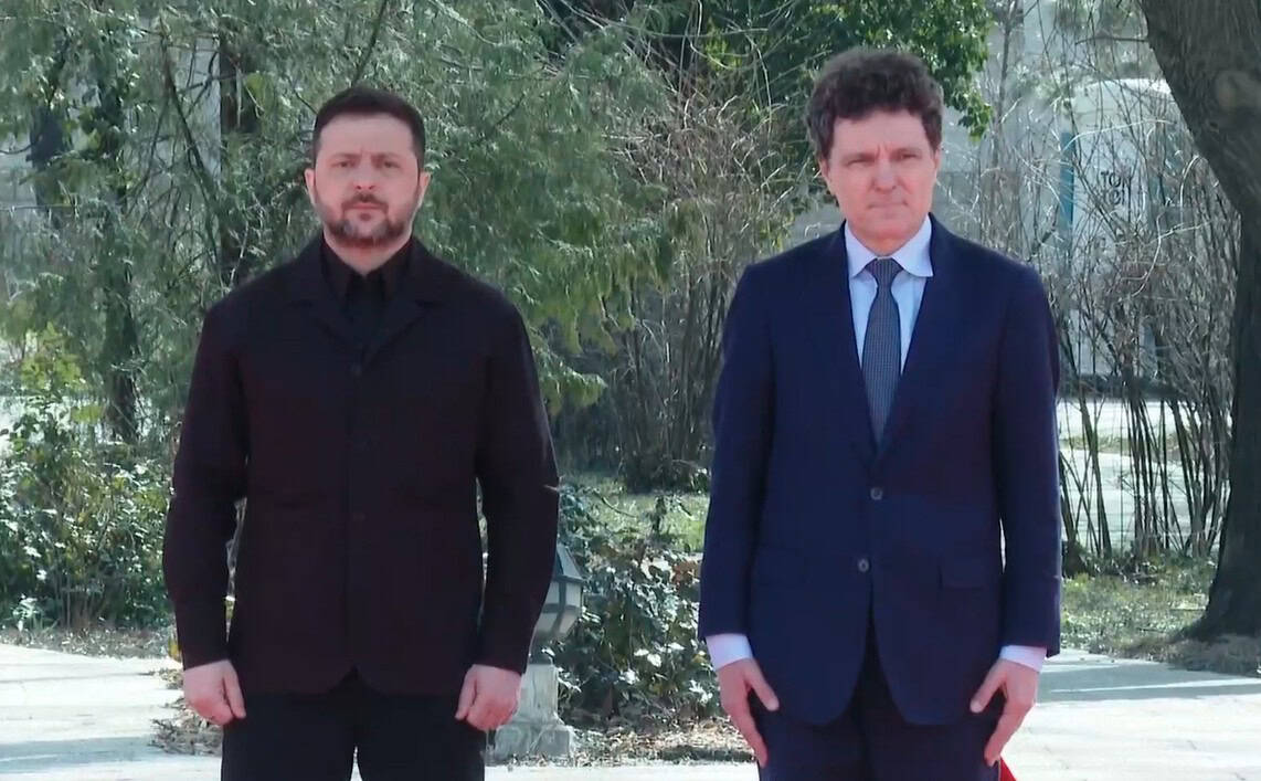 VIDEO: Președintele Ucrainei, Volodimir Zelenski, a ajuns la București. A fost întâmpinat de Nicușor Dan la Palatul Cotroceni