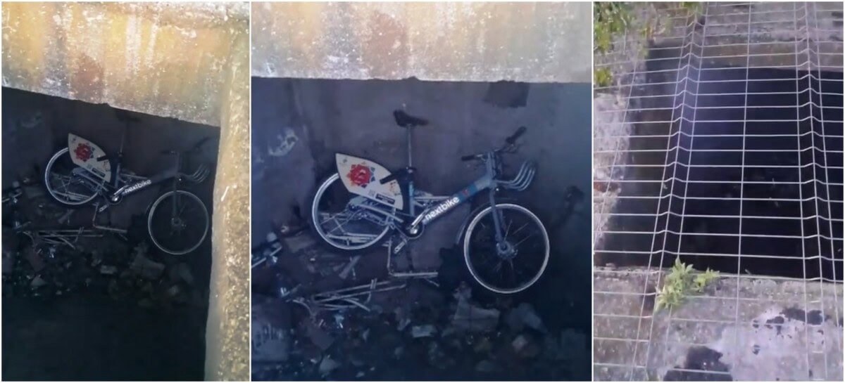FOTO: Unde a fost ascunsă o bicicletă din sistemul de bike-sharing din Alba Iulia după ce a fost furată. Cum a fost găsită