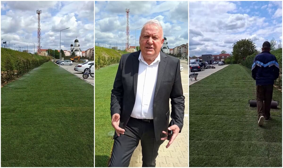 VIDEO: Lucrările la parcarea de pe strada Gării din Blaj, finalizate. Primăria a amenajat și un spațiu verde de peste 1.000 mp