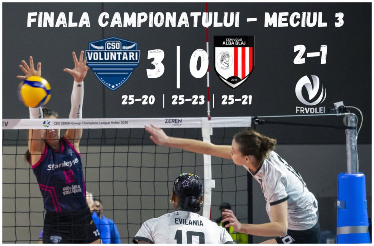 Volei Alba Blaj va depune contestație după meciul pierdut cu CSO Voluntari. Care este motivul