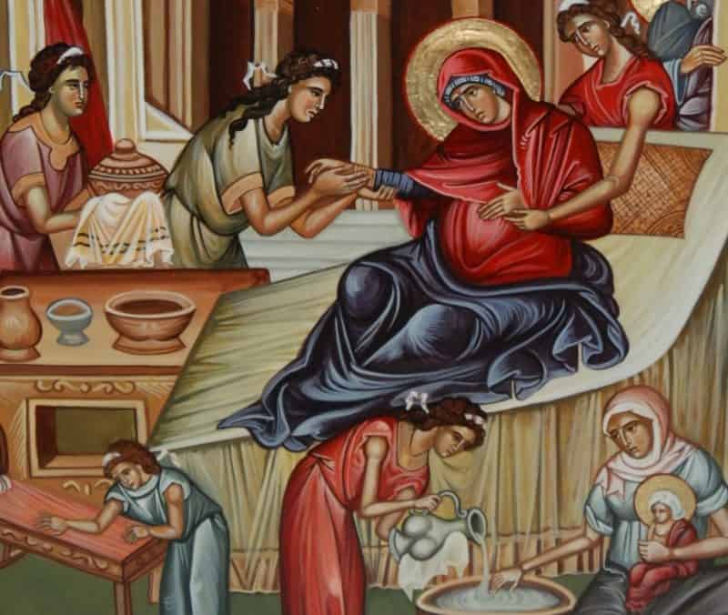 the birth of the mother of St. Mary