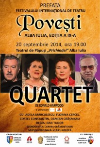 Afis Quartet PREFATA - Festivalul de Teatru Povesti