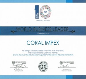 coral impex world business leader