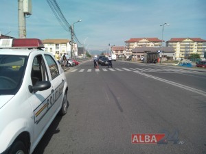 politia accident trecere de pietoni kaufland alba iulia