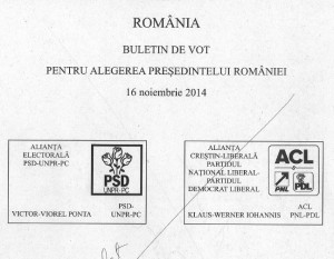 model buletin vot prezidentiale 16 nov 2014