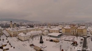cetatea alba iulia iarna imagini aeriene