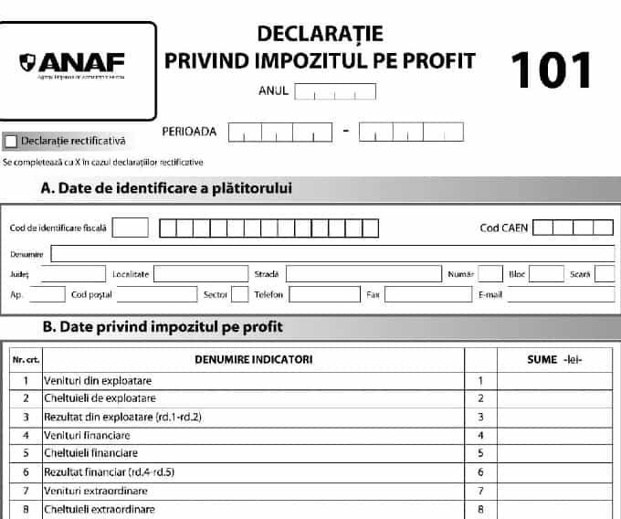 Dirty Props sarcoma ANAF: Formularul pentru Declaraţia 101 privind impozitul pe 2014 a fost  modificat. Termene de depunere la Fisc şi categorii de contribuabili vizaţi  - Alba24