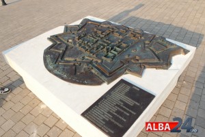 Placheta din bronz Cetatea Alba Iulia