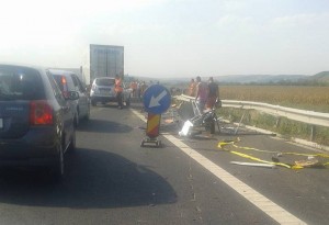 accident autostrada sibiu orastie