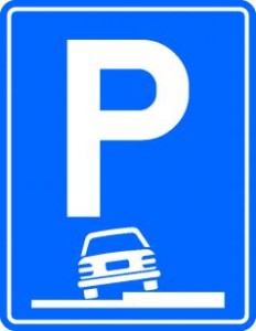 indicator parcare trotuar