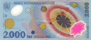 bancnota 2000 lei eclipsa 1999