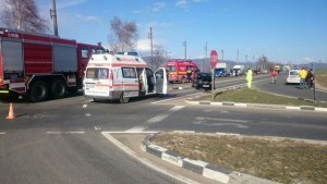 accident DN7 intersectie romos
