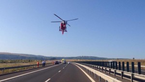 accident autostrada elicopter smurd