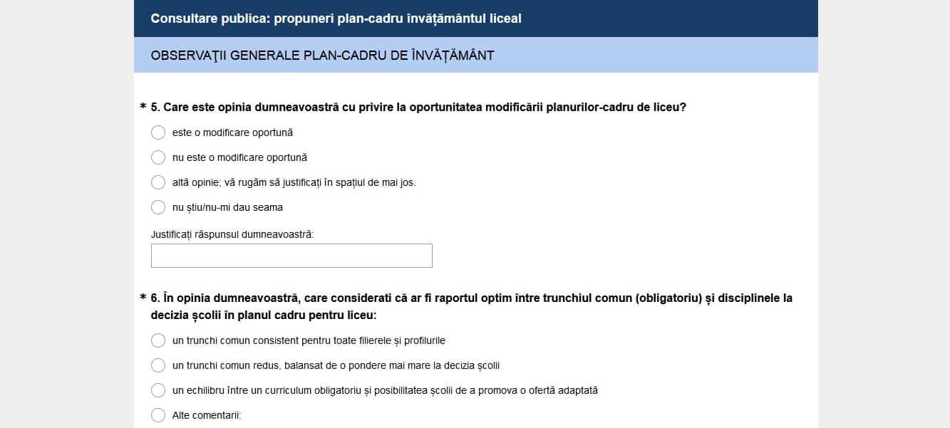copper spray radium Consultare online privind modificarea planurilor cadru pentru liceu,  lansată de Ministerul Educației - Alba24
