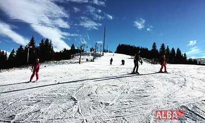 zapada, arena platos, schi, partie