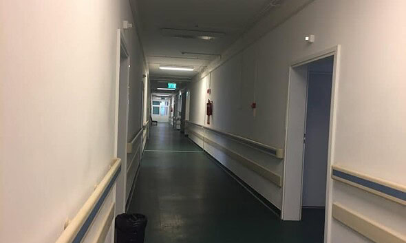 spital, chirurgie, sectie, hol spital, alba
