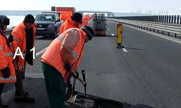 Lucrari reparatii A1 autostrada CNAIR