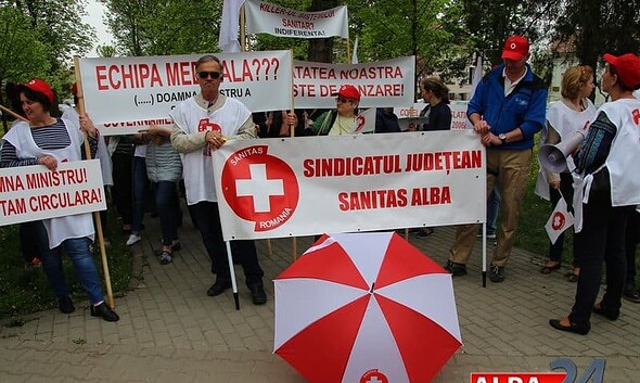 protest sanatate