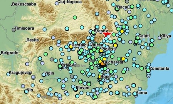 intensitate cutremure
