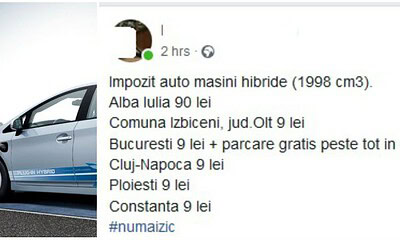 impozit masini hibrid