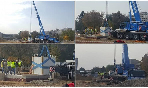 monument unire constructie