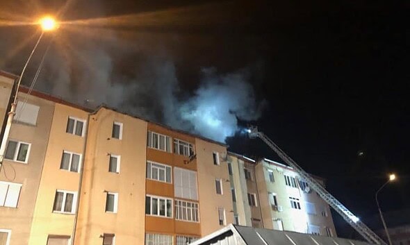 incendiu bloc