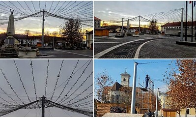 cupola pavilion lumini montare