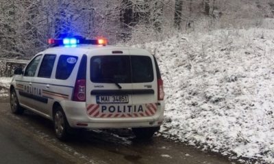 masina politia iarna
