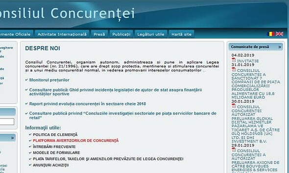 consiliul concurentei site