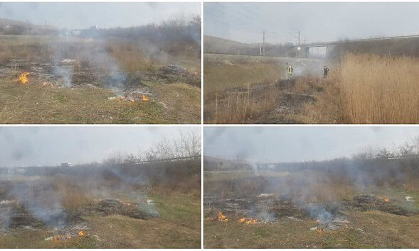 incendiu vegetatie alba iulia centura