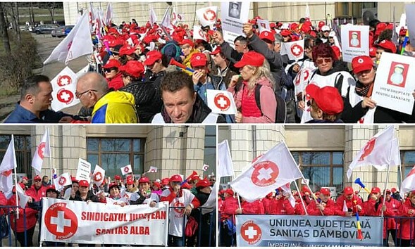 protest sanitas bucuresti 6 martie